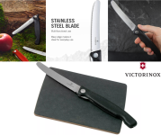 סט קרש חיתוך +סכין ירקות מתקפלת עם להב משונן Victorinox Swiss Classic