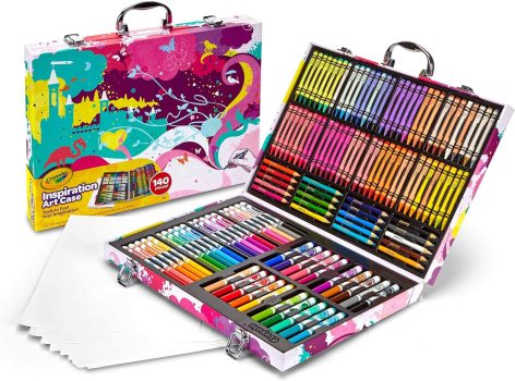 ערכת מזוודה לציור וצביעה קראיולה Inspiration Art של Crayola בוורוד 140 יח' במחיר שווה!