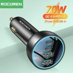 מטען לרכב עוצמתי 70W מבית Rocoren בדיל כמעט חינם!