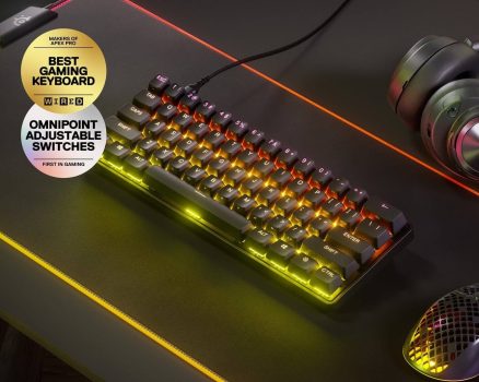 מקלדת גיימינג מכאנית SteelSeries Apex Pro Mini במחיר של פעם באף פעם!