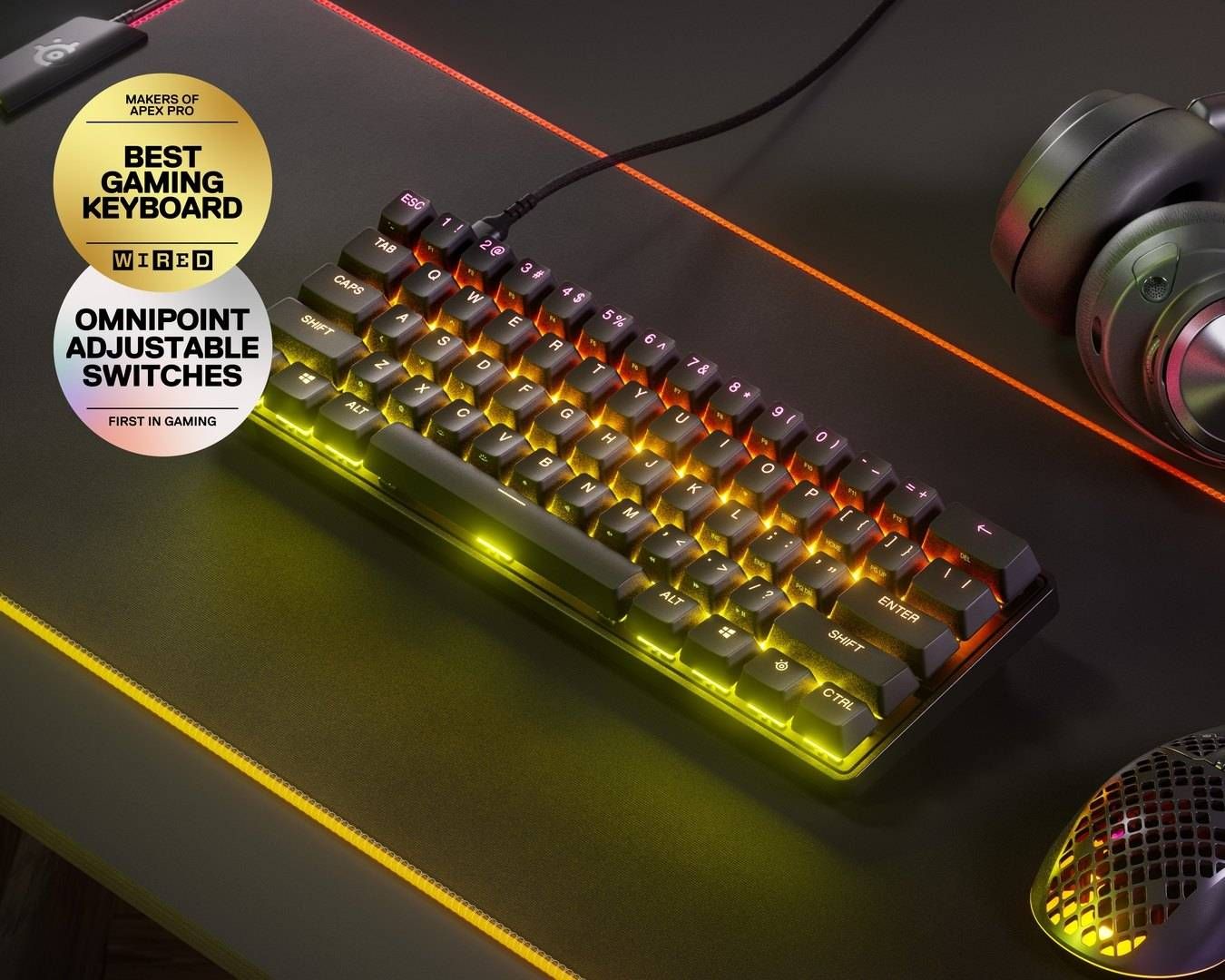 מקלדת גיימינג מכאנית SteelSeries Apex Pro Mini במחיר של פעם באף פעם! 7gwreoxpxqm3i9zosfo7m