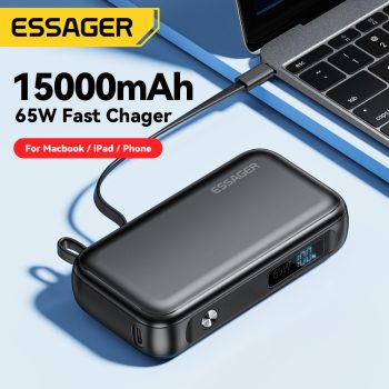 מטען נייד Essager PD 65W Power Bank בנפח של 15א’ מיליאמפר במחיר שווה!