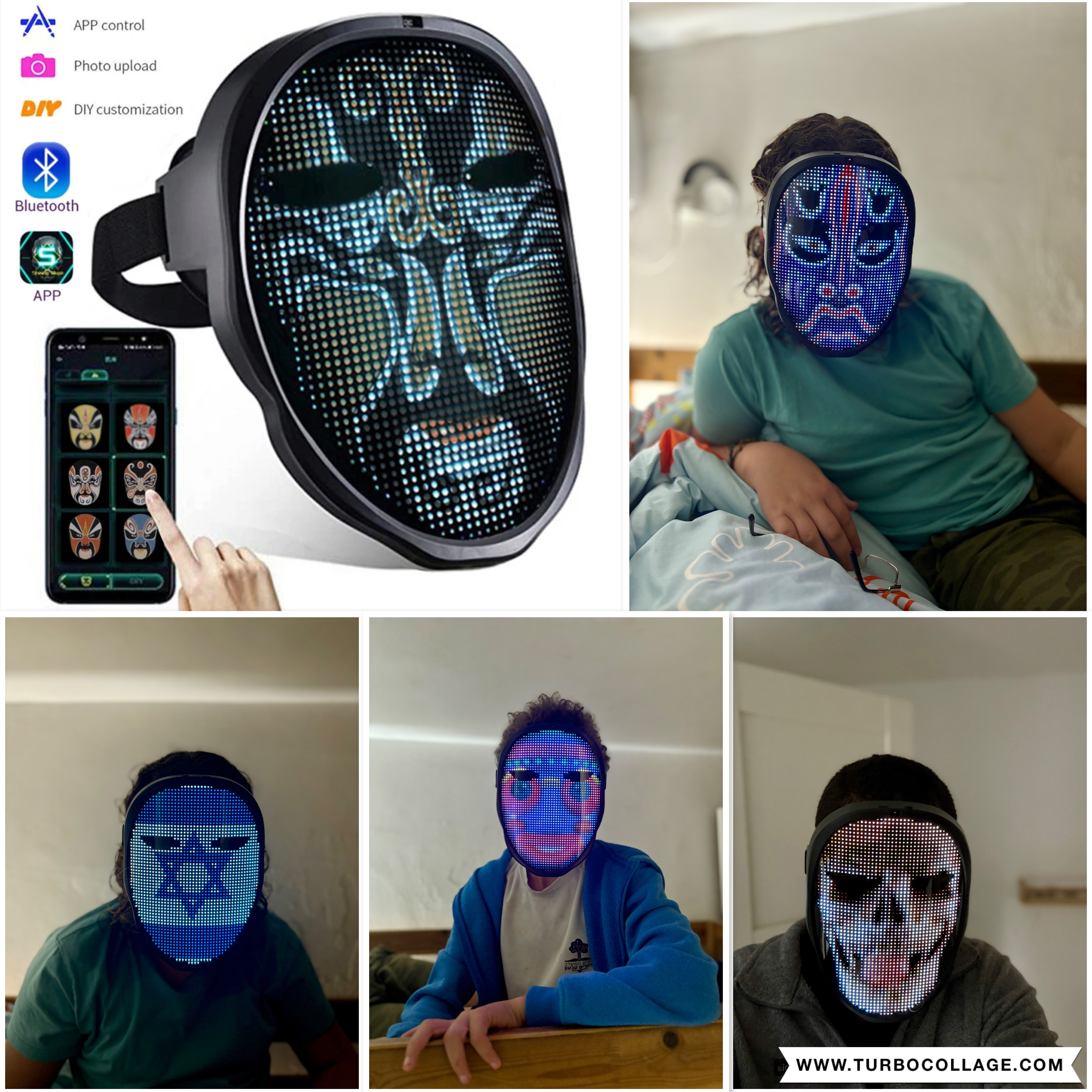 מסיכת LED מטריפה לפורים!
