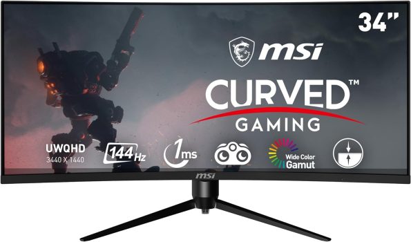 מוניטור גיימינג קעור MSI Optix MAG342CQR 1500R במחיר כסאח!