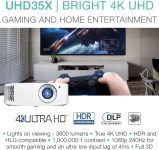 זה מקרן! מקרן גיימינג Optoma UHD35x True 4K UHD 240Hz במחיר אשש!