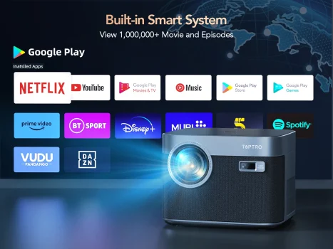 מקרן איכותי TOPTRO X7 1080P עם פוקוס ו Keystone אוטומטיים במחיר שווה!