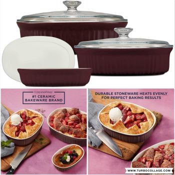 סט אפיה קרמי משובח 6 חלקים CorningWare מתחת לרף המס ועם שילוח חינם!