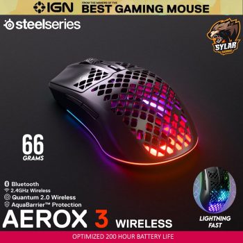 עכבר גיימינג ‏אלחוטי SteelSeries Aerox 3 Wireless במחיר היסטרי!