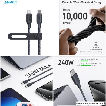 כבל Anker סופר פרימיום 240W בחמישית מחיר!