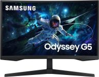 מסך מחשב גיימינג קעור סמסונג 32" Samsung Odyssey G5 LS32CG550ENXZA QHD VA 165Hz FreeSync 1ms