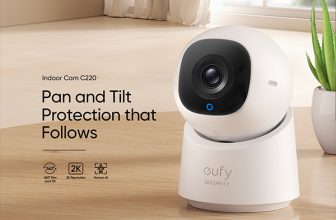 חיסול מלאי! מצלמת אבטחה ביתית Eufy Security Indoor Cam C220 – 2K, סיבוב 360°, וזיהוי חכם