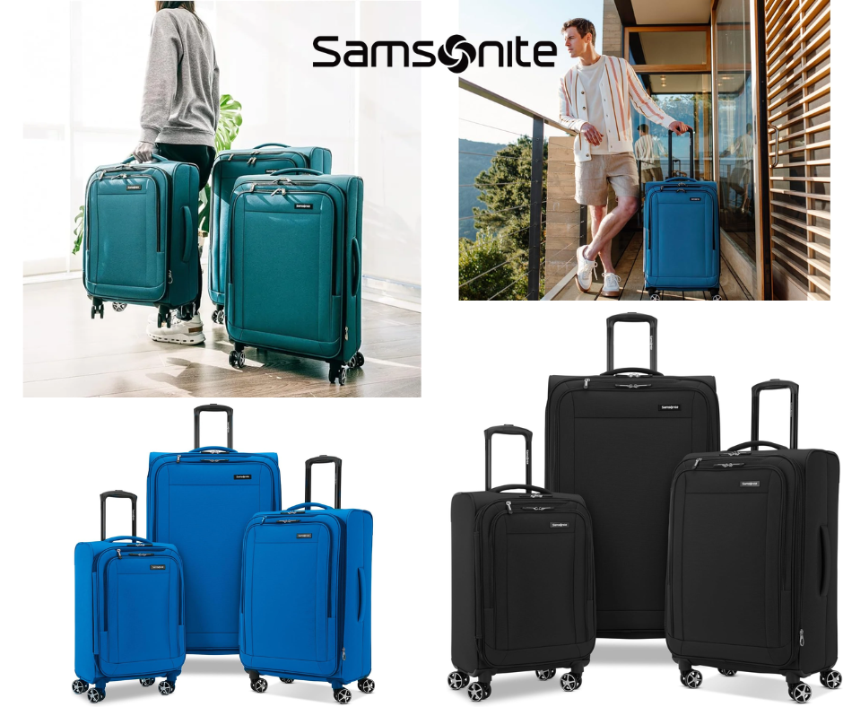 סט 3 מזוודות רכות סמסונייט Samsonite Saire LTE במחיר מדהים! סט מזוודות סמסונייט Samsonite Saire LTE