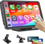 הפתרון כשאין מולטימדיה ברכב! מסך 7″ הכולל CarPlay ו Android Auto אלחוטיים ישירות מאמזון!!