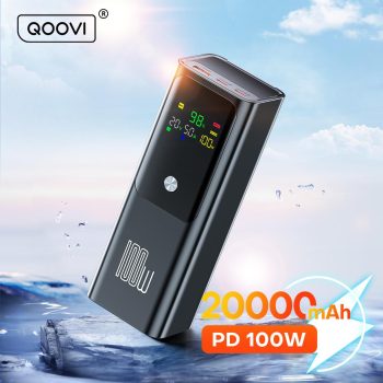 מטען נייד גדול, מהיר ומתקדם בזול! ה QOOVI PD 100W Power Bank 20000mAh