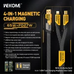 מכונית המירוץ של הכבלים! כבל כפול פרימיום 65W – מעוצב, עמיד ואיכותי מבית WEKOME בסופר דיל ענק!