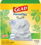 מארז 110 שקיות Glad ForceFlex עם שרוך בניחוח הכי שווה!