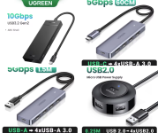 רכזות USB ו USB Type-C של יוגרין UGREEN במכירת בזק ושילוח חינם!