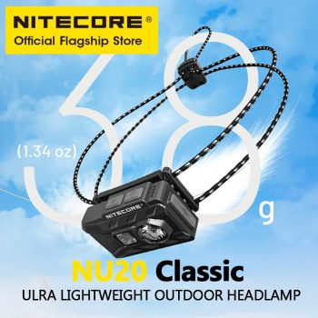 פנס ראש משובח Nitecore NU20 במחיר טירוף!