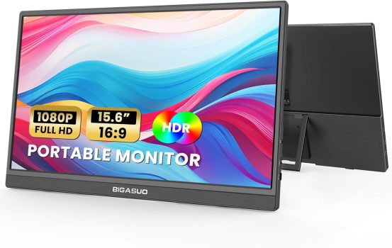 מסך נייד FHD 15.6 אינץ’ מבית BIGASUO במחיר הזול אי פעם!