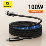 כבל מסולסל מגנטי יחודי Baseus PD 100W הפתרון המושלם לבלאגן הכבלים