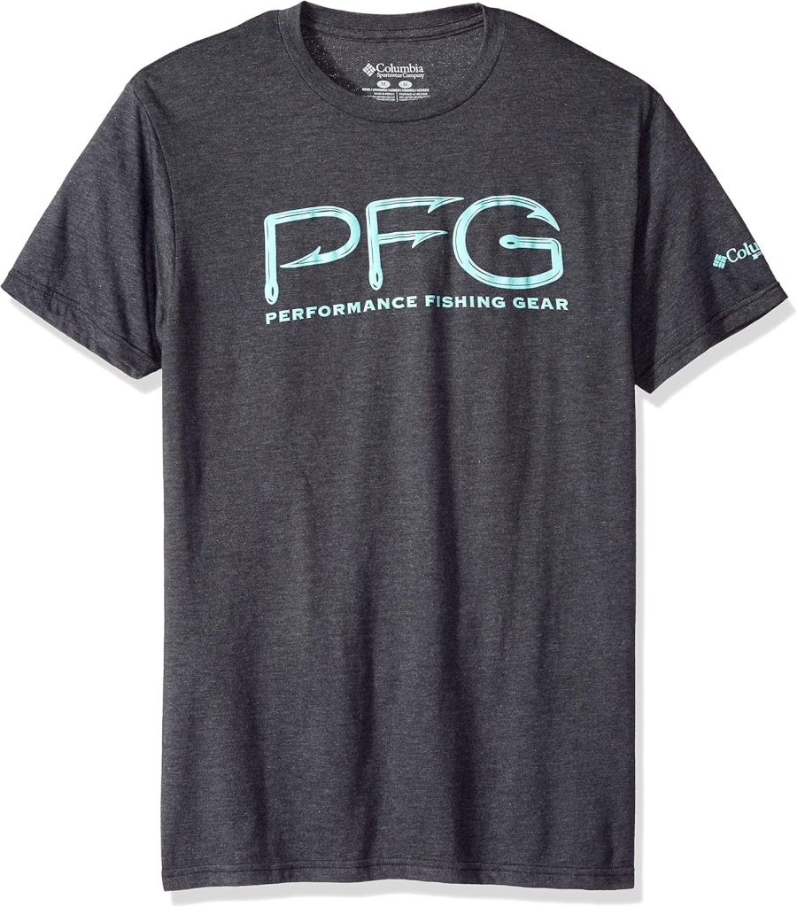חולצת טי Columbia PFG לגבר באפור כהה