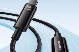 כבל טייפ סי פרימיום עם סיכוך ניילון Baseus 240W!
