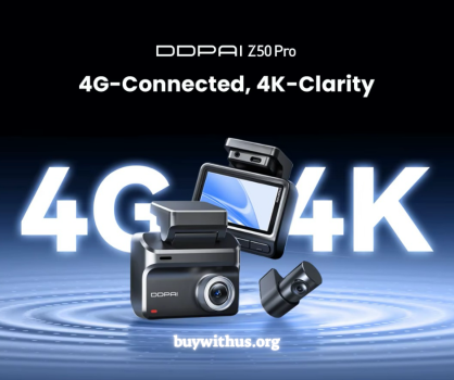 מצלמת הרכב הכפולה הכי מבוקשת DDPAI Z50 Pro במחיר מטורף פטור ממס!!
