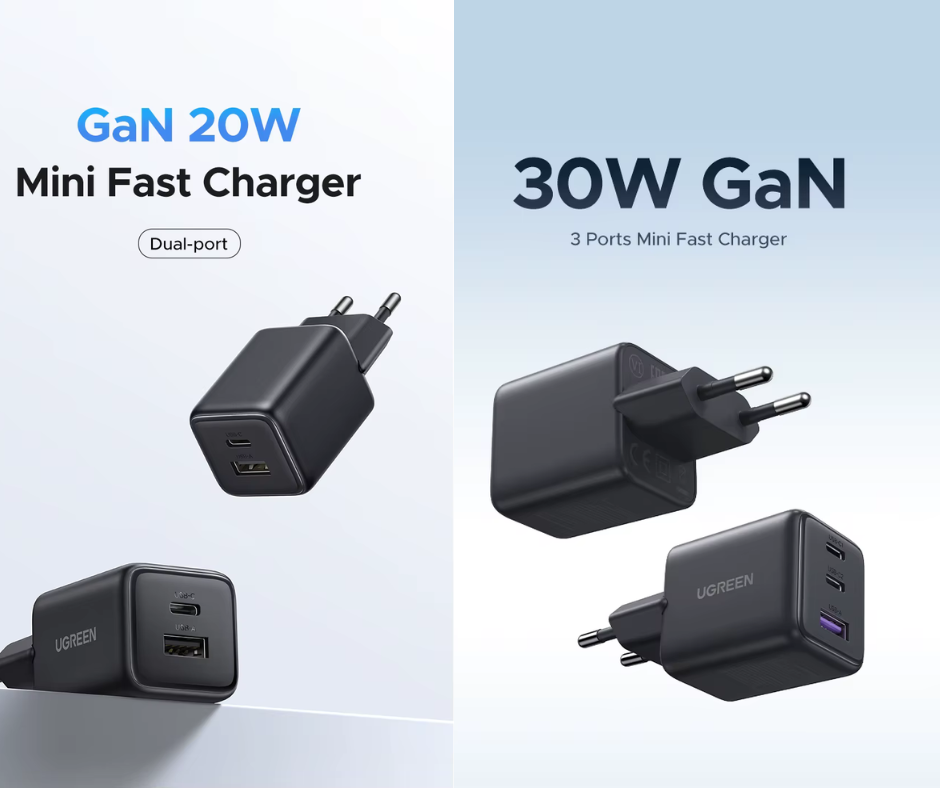 סדרת המטענים הקומפקטים החדשה של יוגרין UGREEN GAN במחירי רצפה! סדרת המטענים הקומפקטים החדשה של יוגרין UGREEN GAN במחירי רצפה!