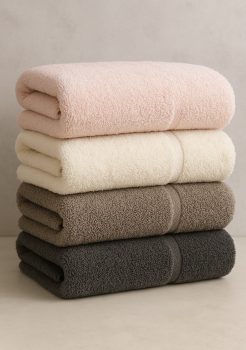 מארז 4 מגבות ענק עבות ומפנקות 100% כותנה מבית Swiss Bath
