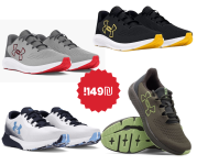 נעלי Under Armour לגברים דגם Charged Pursuit 3 במחיר מטורף!