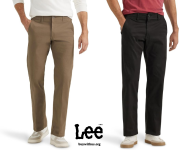 👖 מכנסי Lee Extreme Motion בגזרת Flat Front – נוחות של טרנינג, מראה של בוס!