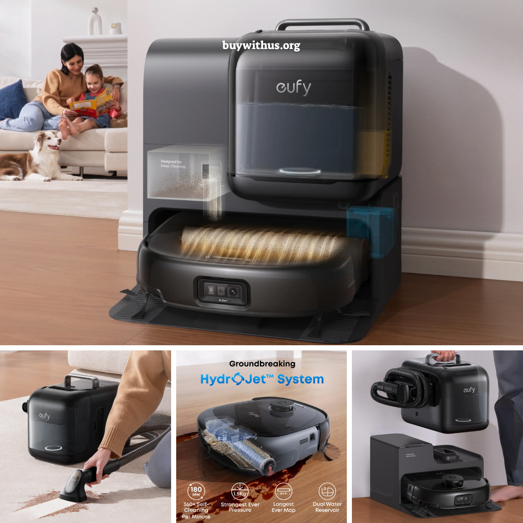 שואב האבק הרובוטי השוטף המתקדם בעולם: Eufy E28 OMNI – כולל מנקה ריפודים נייד! שואב האבק הרובוטי השוטף המתקדם בעולם- Eufy E28 OMNI – כולל מנקה ריפודים נייד!