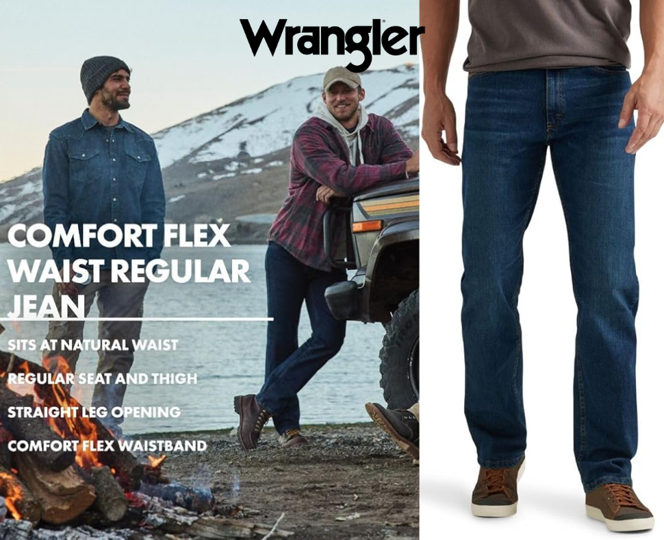 ג'ינס גברים Wrangler Authentics עם מותן גמישה – נוחות יומיומית, עמידות לכל החיים! ג'ינס גברים Wrangler Authentics עם מותן גמישה – נוחות יומיומית, עמידות לכל החיים!