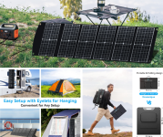 פאנל סולארי נייד ECOSONIQUE 100W הפתרון המושלם לחשמל חינם בכל מקום במחיר הזייה!