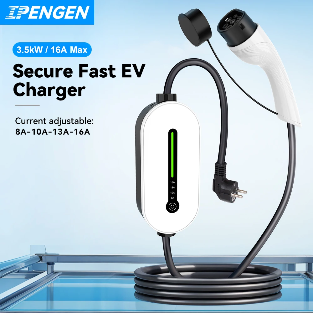מטען נייד לרכב חשמלי ( כבל סבתא ) IPENGEN EV 3.5KW  לטעינה ניידת בכל מקום