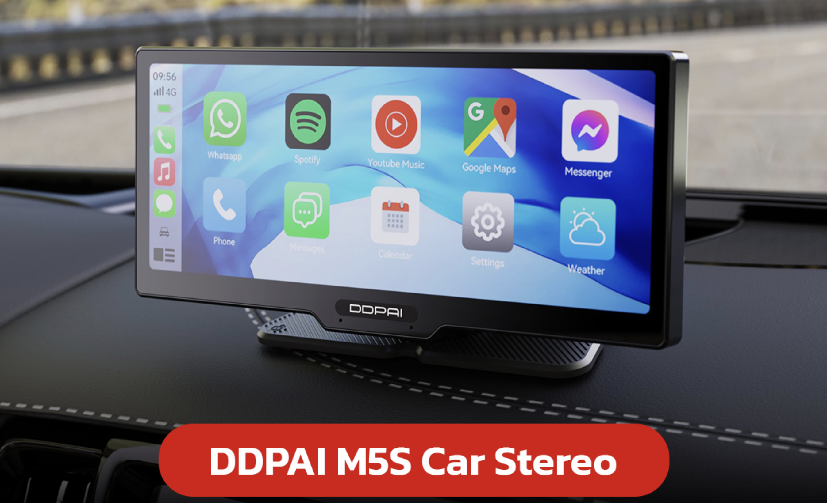 לראשונה מתחת לרף המס! ה DDPAI M5S – מערכת חכמה של מצלמה ומסך מולטימדיה לרכב, מהמותג המוביל בסין!