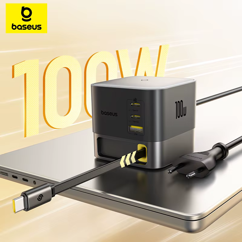 מטען על לשולחן Baseus 100W SuperGaN – מטען חכם ומהיר בחצי מחיר!
