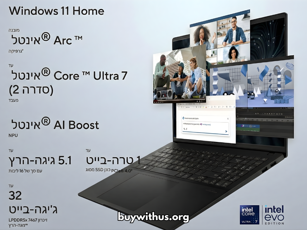 דק, קל וחכם! ASUS Vivobook S 16 OLED S5606CA עם 32GB ראם ו1TB אחסון במחיר נדיר!