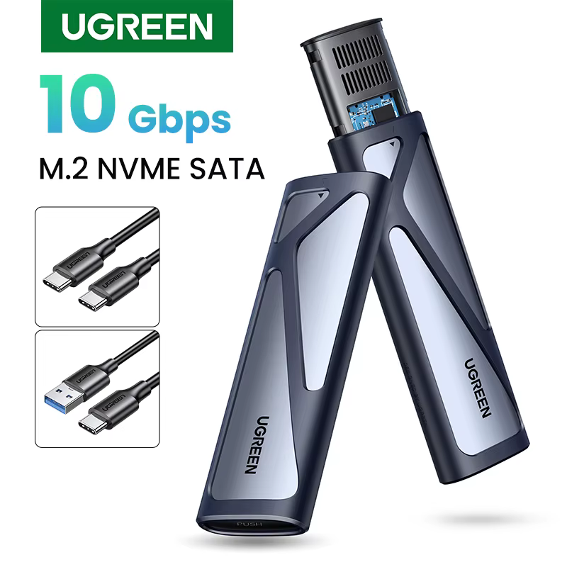 מארז חיצוני לכונני NVME מבית UGREEN בקופון שווה!