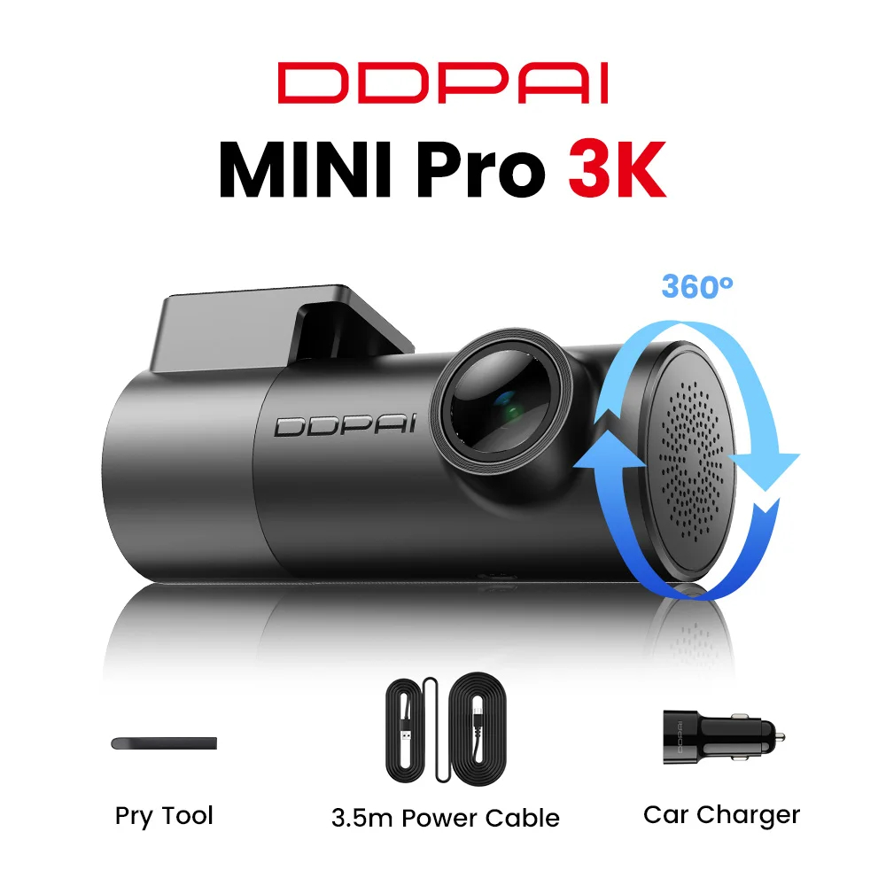 מוצר חובה בכל רכב! המצלמה הקומפקטית העמידה DDPAI Mini Pro 3K במחיר רצפה!