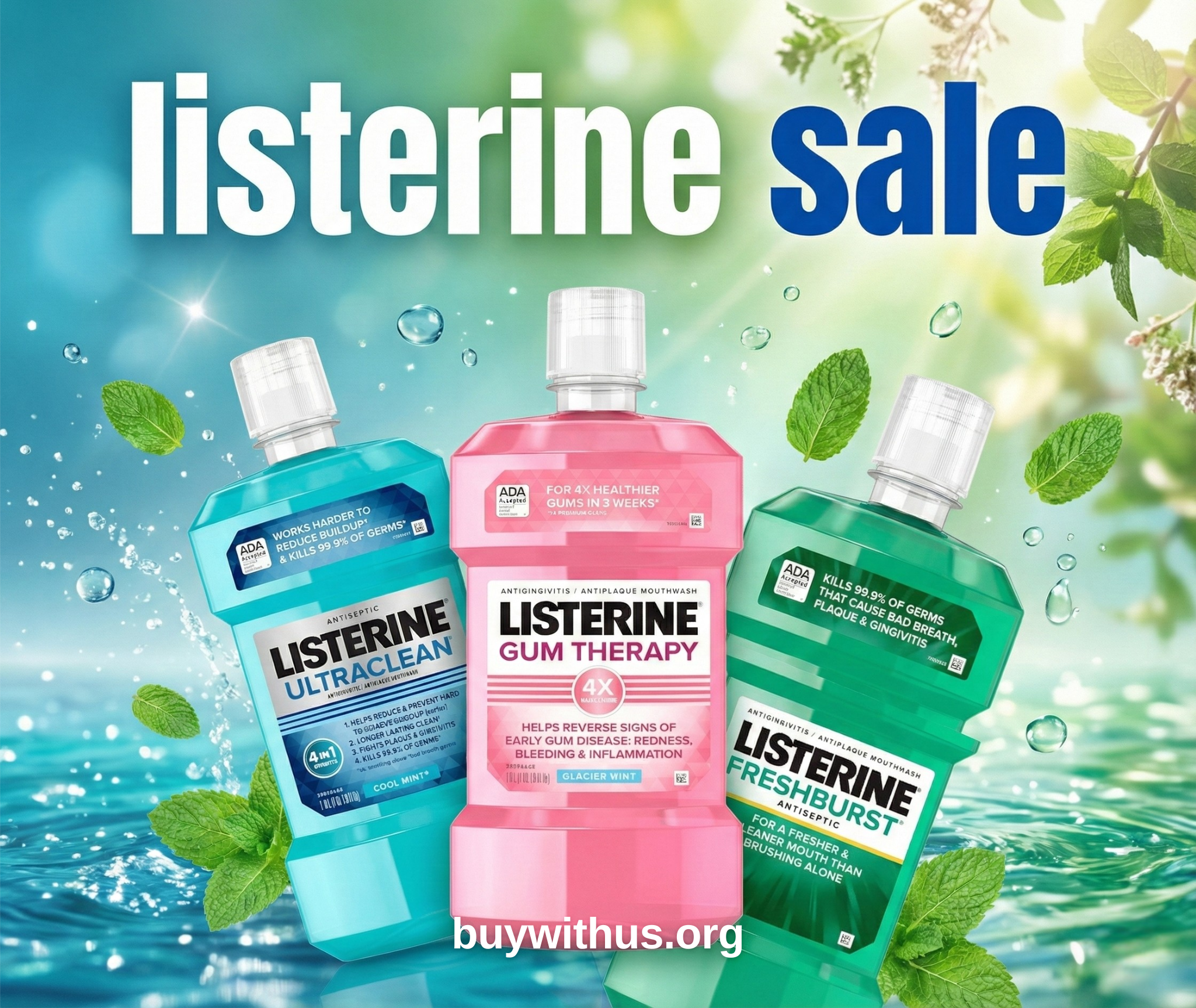 מי פה ליסטרין Listerine בנפח 1 ליטר בסייל אדיר באמזון!