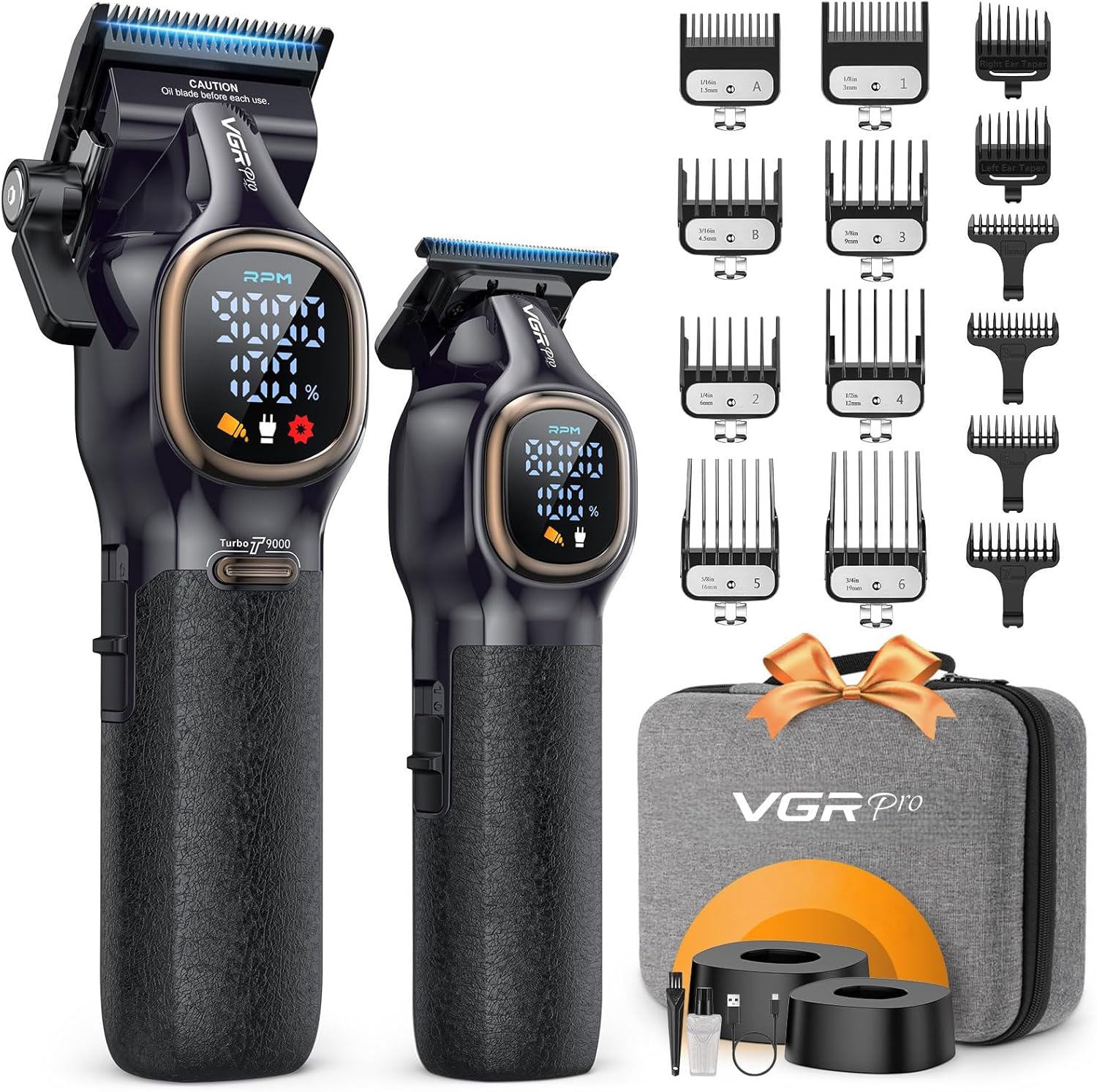 סט מכונות תספורת וסידור זקן VGRPRO Professional במחיר פגז ומשלוח חינמי! סט מכונות תספורת וסידור זקן VGRPRO Professional במחיר פגז ומשלוח חינמי!
