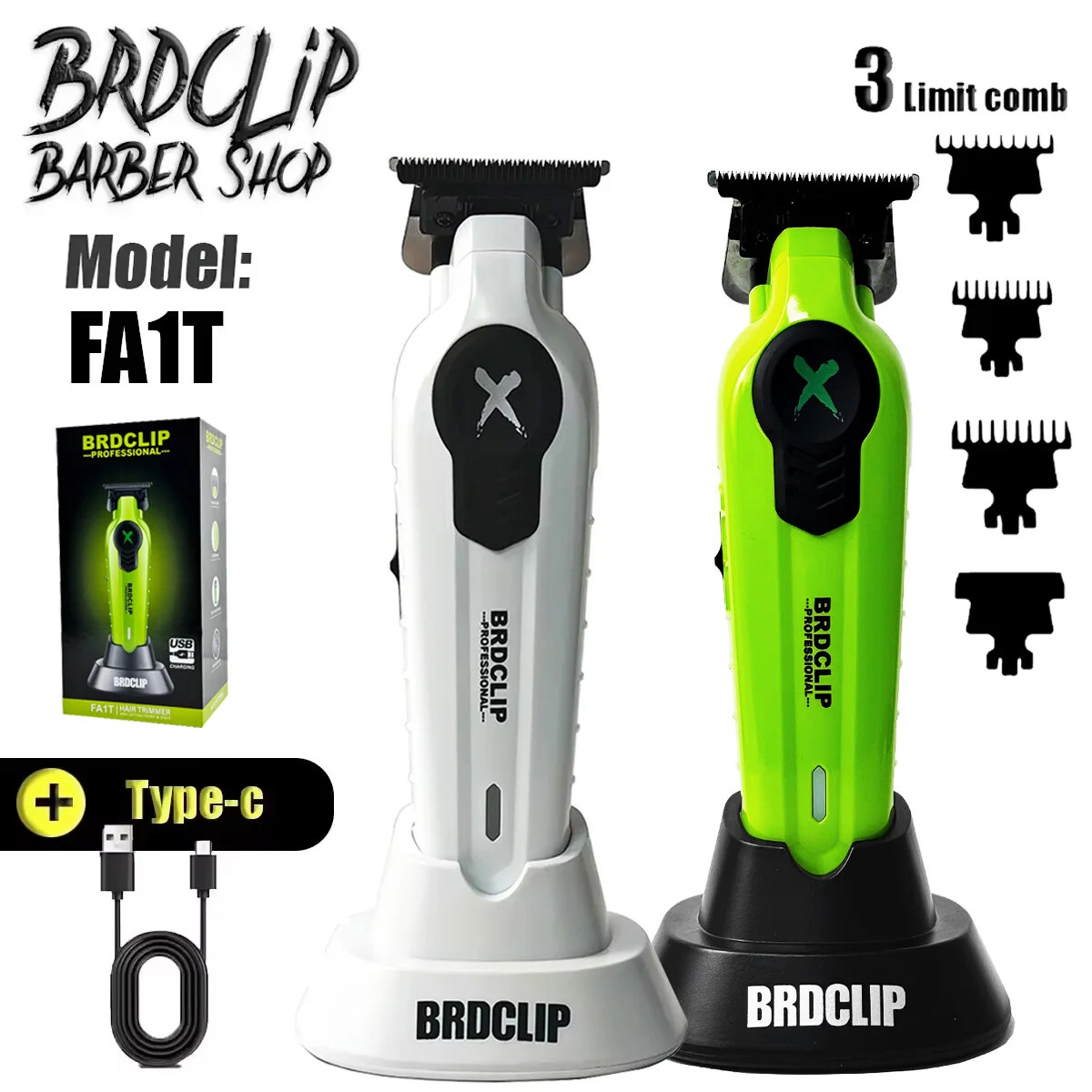 טרימר מקצועי BRDCLIP FA1T לעוצמה ודיוק בעיצוב ארגונומי