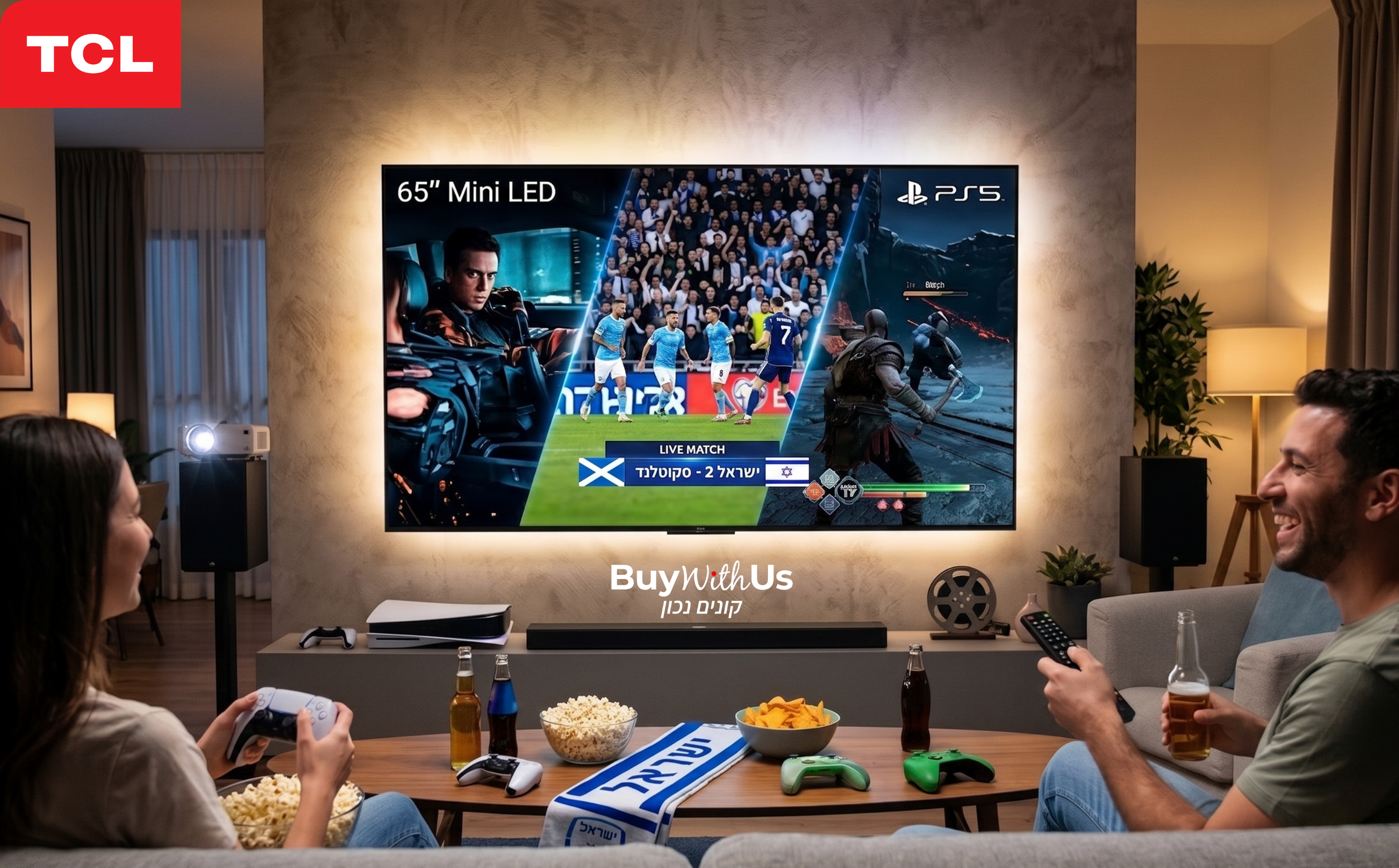טלוויזיה TCL 65C6K 65" QD-Mini LED – סקירה טכנית ומפרט גיימינג