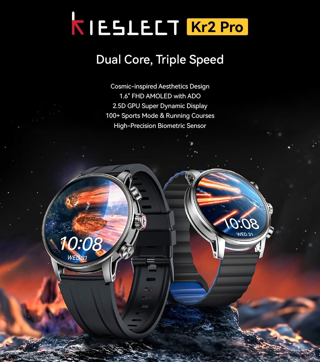שעון חכם Kieslect Kr2 Pro במחיר רצפה!