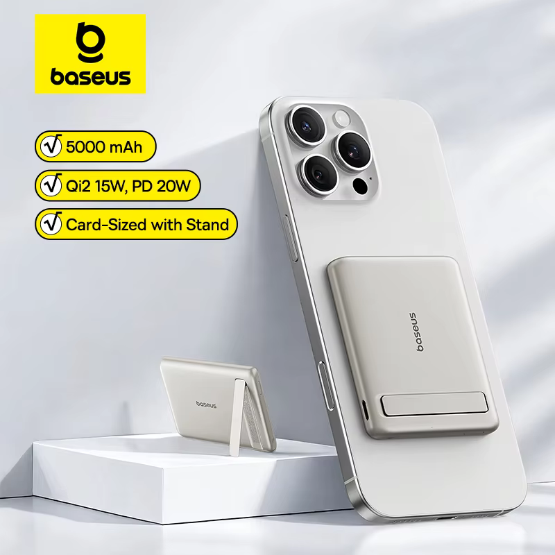 סוללת גיבוי מגנטית Baseus PicoGo Qi2 5000mAh – סקירה ומפרט מלא.