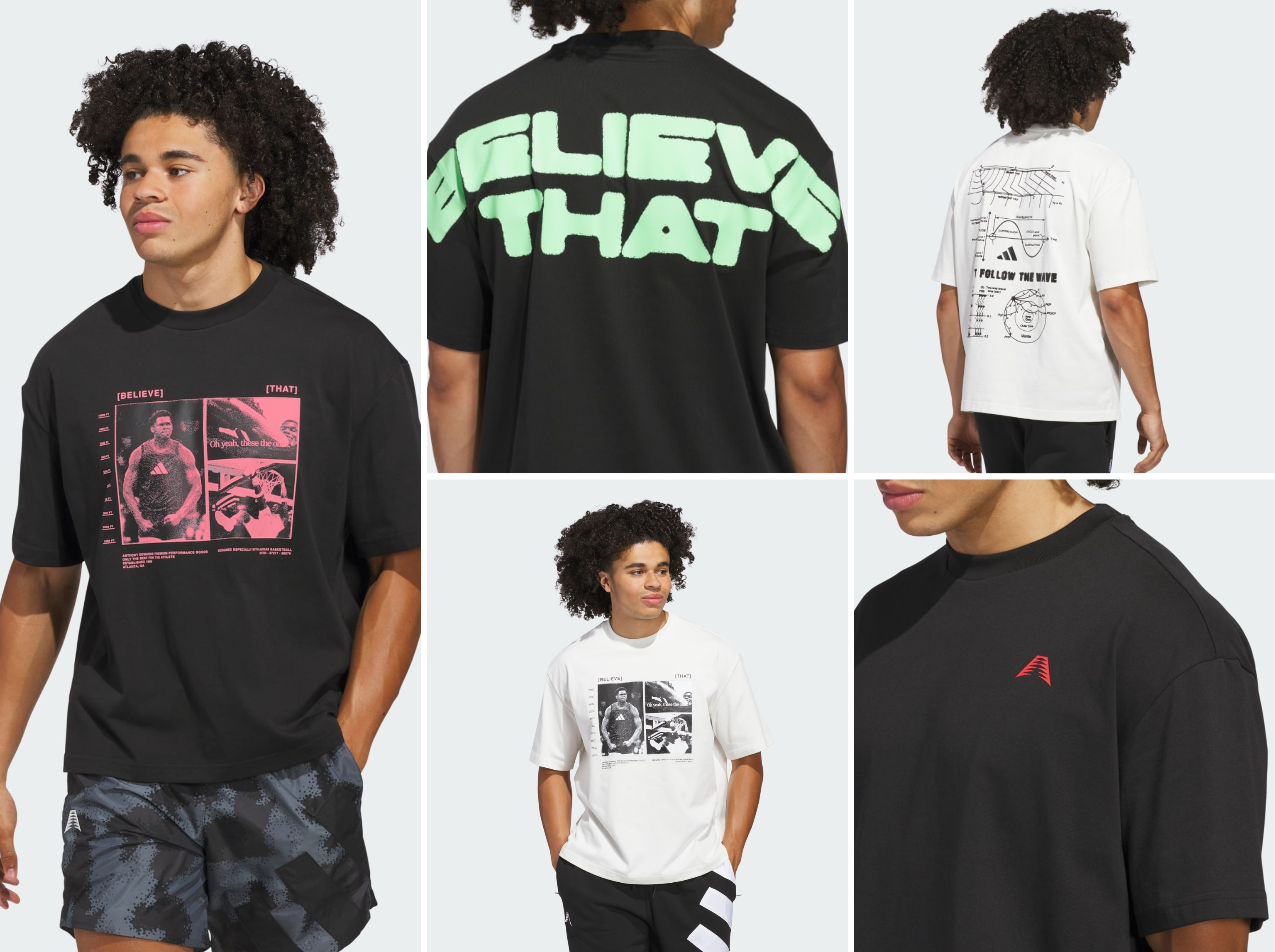 חולצות אדידס אנתוני אדוארדס Adidas Anthony Edwards Tee – סקירה ומחיר סייל.
