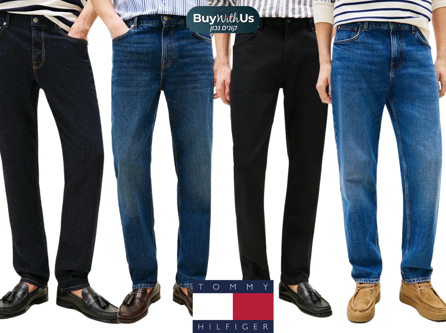 ג'ינס גברים טומי הילפיגר Tommy Hilfiger Slim Straight – סקירה ומחיר סייל