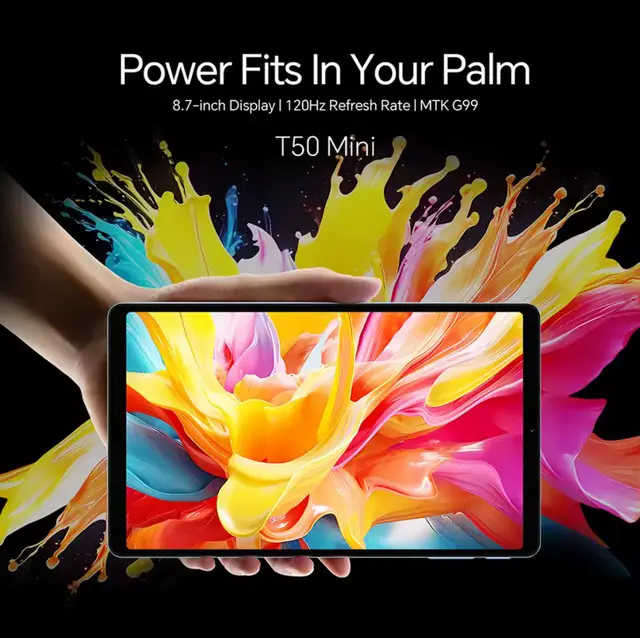 טאבלט קומפקטי Teclast T50 Mini Android 15 – סקירה ומחיר סייל