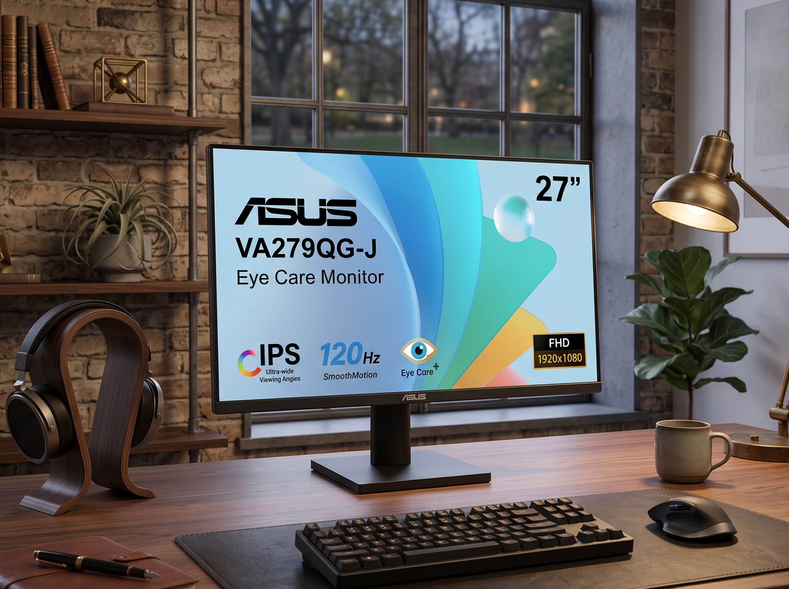 מסך מחשב ASUS VA279QG-J Eye Care FHD IPS 120Hz 27" – סקירה ומחיר מבצע